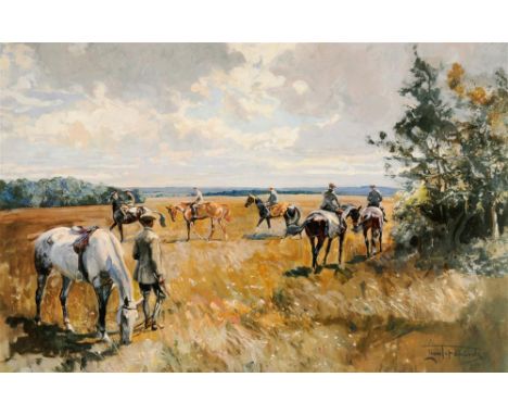 AFTER LIONEL EDWARDS 'Early morning, Newmarket'.  A limited edition colour print, No. 58/250, published by 'Country Life'.  5