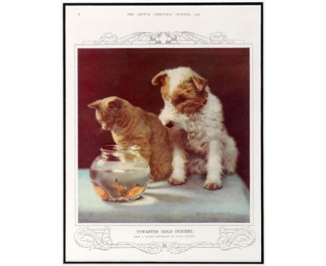 'THE SKETCH' CHRISTMAS NUMBER, 1936 'Thwarted Gold-Diggers', colour print, 29 x 22cm
