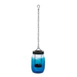 48PCS NEW STOCK HOME LIVING BRANDED STOCK TO CLEAR - 20CM BLUE GLASS HANGING T-LIGHT HOLDER