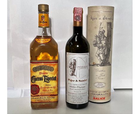 A litre bottle of Premium CERVO ESPECIAL Tequila 40% vol; a 70cl bottle of Pojer &amp; Sandri Muller-Thurgau Grappa, 48% vol,