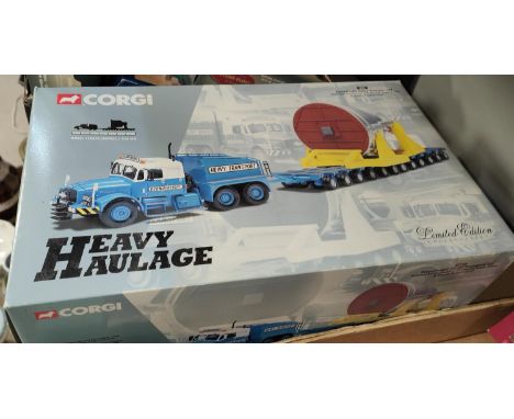An originally boxed Corgi Heavy Haulage limited edition model 18001. 