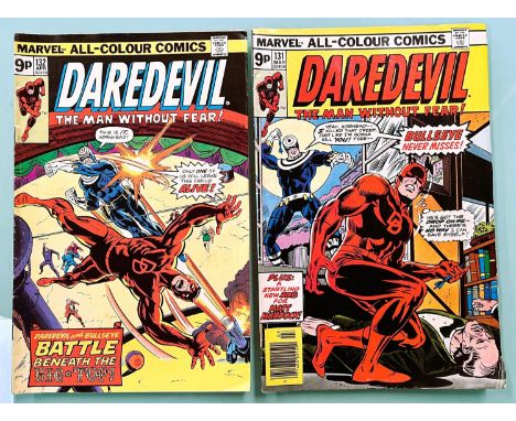 Marvel Comics 1975, Daredevil 131, 132 featuring first appearance of Bullseye 