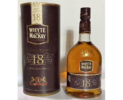 A 70cl bottle of Whyte &amp; Mackay 18 year old scotch whisky, "Founders Reserve" 