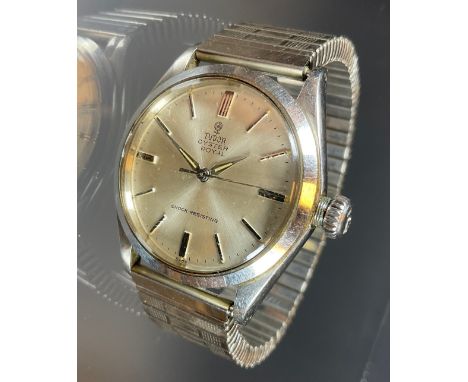 Rolex - a 1960s Tudor Oyster Royal 7934 wristwatch, 35mm stainless steel case, no 11.63, serial No 38***0,  brushed silver di