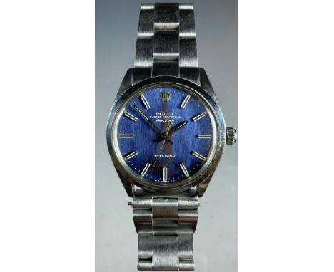 Rolex - A gentleman's Oyster Perpetual 'Air King' precision stainless steel wristwatch, 34mm stainless steel case, signed blu