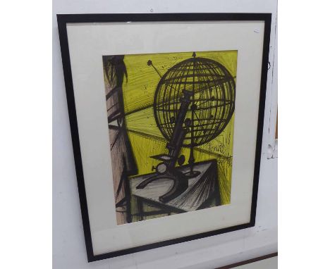 AFTER BERNARD BUFFET (1928-1999) 'Peintres Temoins', lithograph, signed in the plate, framed and glazed.