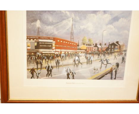 B McMullen 182/500 limited edition print Burnden park