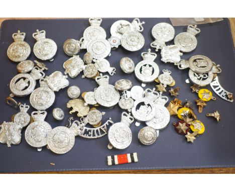 Large collection of police badges, button and others (mainly Lancashire) 