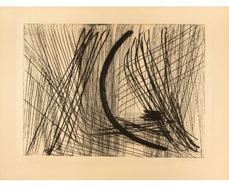 HANS HARTUNG 1904 - 1989 „23" 1953 Radierung auf Arches. Signiert. Ex. 58/75. 37,8 x 51,6 cm (50,5 x 66 cm). Schmücking R 23,