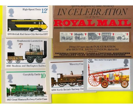 Transport Collection includes PHQ cards and a presentation pack of Speed, regularity and security in celebration of the Royal