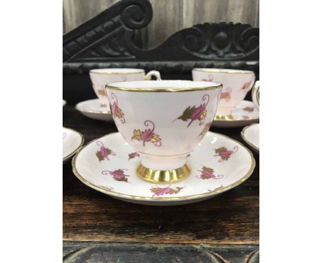 TUSCAN PINK FLORAL TEA SERVICE