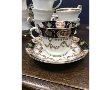 PARAGON WHITE AND GILT PART TEA SERVICEwith another tea service