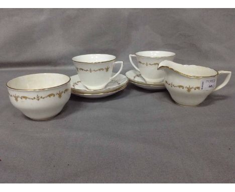 ROYAL WORCESTER 'GOLD CHANTILLY' PART TEA SERVICE