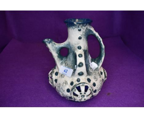A reticulated pitcher by Imperial Amphara works Austria Morania
