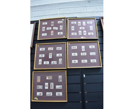 A selection of collectable cigarette cards of fire service and engine interest
