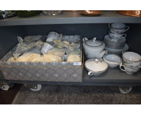 A collection of vintage Noritake coffee service in box,having Greek key design with gilt detailing.
