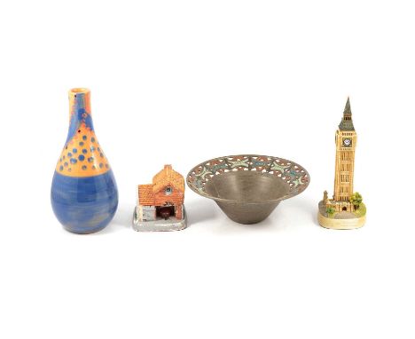 Lilliput Lane Blaise Hamlet, boxed; Big Ben; Cobblers Cottage; Poole Pottery vase; Wedgwood jasperware; Wade Snippets; Bernar