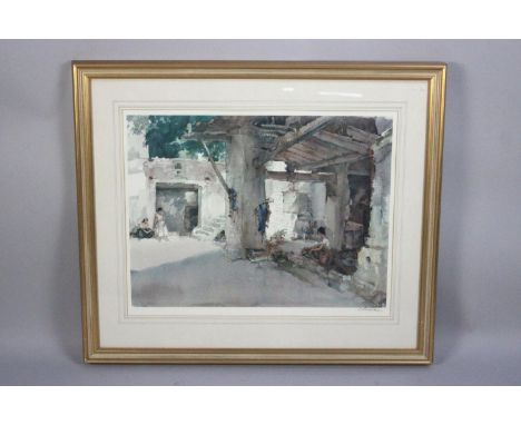 A Large Gilt Framed Russell Flint Print, Signed in Pencil by Artist to Border, 69x50cms 