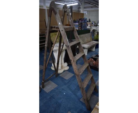 A Vintage Six Step Step Ladder 