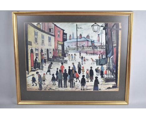 A Framed Lowry Print, A Procession 1938 