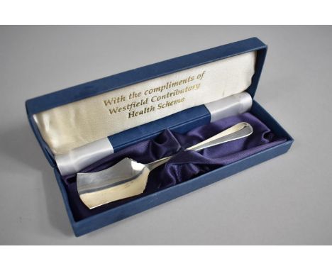 A Silver Spoon by Hiram Wild, Sheffield 1994 in Presentation Case 'British Health Care Association Annual Conference 1994 - S