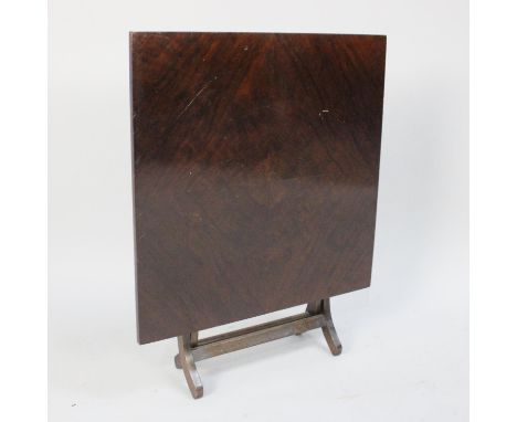 A mid 20th century Folding Fire Screen/Table, 51cms Square 