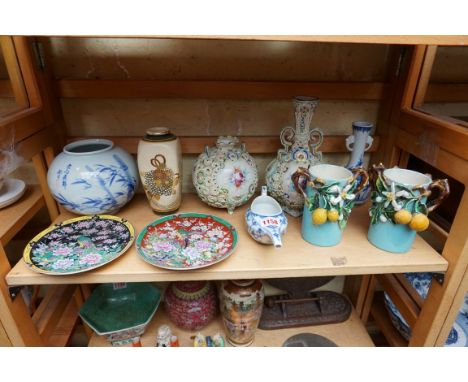 A mixed group of Japanese and Continental ceramics. (10) 