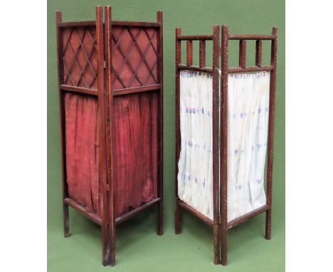 Two vintage two fold screens. Larger Approx. 79cms

both reasonable used condition with scuffs and scratches etc 