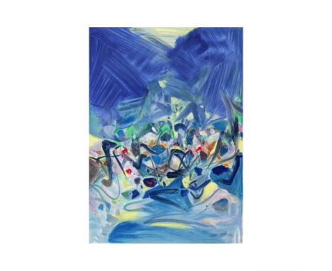 CHU TEH-CHUN  (1920-2014)Sans titre Lithographie en couleurs sur vélin BFK Rives Signée et numérotée 136/15076 x 54 cmColour 