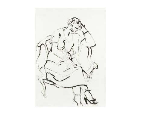 DAVID  HOCKNEY (NE EN 1937)Celia Weary, 1979 (MCA Tokyo, 221)Lithographie sur papier JaponSignée, datée et numérotée 12/100Po