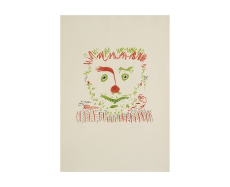 D'APRÈS PABLO PICASSO (1881-1973)Le clown, 1968 Lithographie en couleurs sur vélin d'Arches Signée et numérotée 32/300Editée 