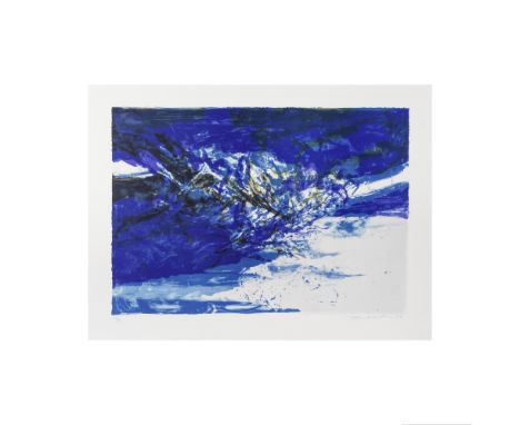 ZAO WOU KI (1920-2013)Sans titre, 1998 (Agerup, 395)Lithographie en couleurs sur vélin d'ArchesSignée, datée et numérotée 33/