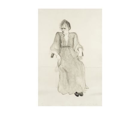 DAVID  HOCKNEY (NE EN 1937)Celia, 1973 (SAC, 148; MCA Tokyo, 137; Lloyd, 62)Lithographie en noir Signée, titrée, datée et num