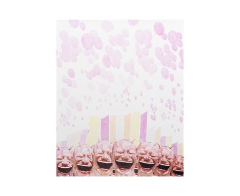 YUE MINJUN (Né en 1962)Untitled (Smile-ism No.18), 2006 Lithographie en couleursSignée et numérotée 19/45110 x 89 cmColour li