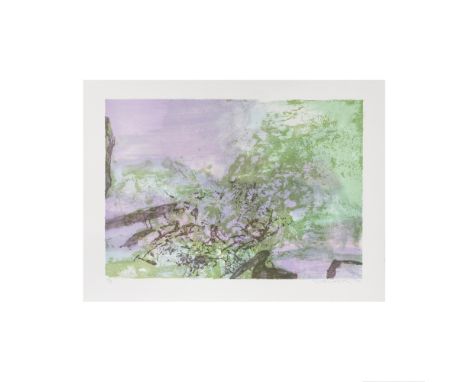ZAO WOU KI (1920-2013)Sans titre, 1998 (Agerup, 394)Lithographie en couleurs sur vélin d'ArchesSignée et numérotée 30/99Art E