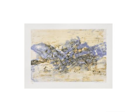 ZAO WOU KI (1920-2013)Sans titre, 1998 (Agerup, 390)Lithographie en couleurs sur vélin d'ArchesSignée, datée et numérotée 33/