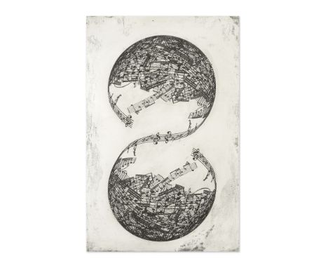 JAUME PLENSA (NE EN 1955)Symetrie, 2018 Eau-forte sur papier fait mainSignée en bas au centreEdition à 30 exemplairesEditée p