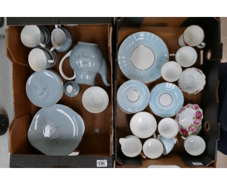 A mixed collection of ceramic items to include Edwardian bone china part tea set together with Royal Doulton Forest glade pat