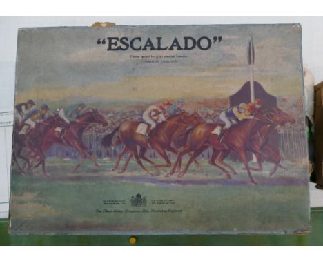 Chad Valley 1950's Escalado Lead Horse Racing Game Made in England