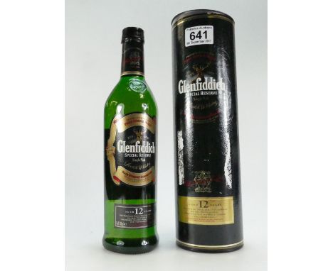 Glenfiddich Special reserve single malt scotch whisky 70cl in original tin