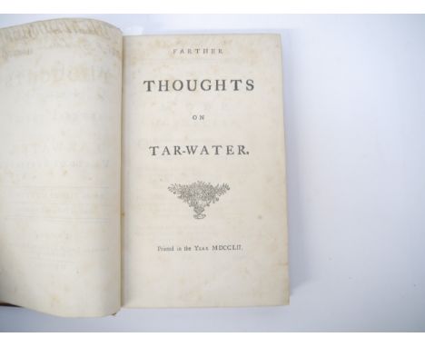 (Tar Water, Medicine etc.) George Berkeley, Bishop of Cloyne: 'A Miscellany, containing Several Tracts on Various Subjects.',