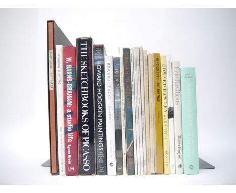 Twenty one assorted art books, including Eric Ravilious, Edward Bawden, Wyndham Lewis, Edward Wadsworth, Graham Sutherland, M