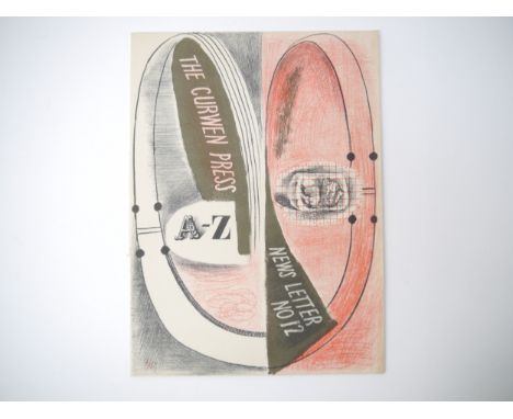 (Graham Sutherland, Curwen Press.) 'Curwen Press News Letter No. 12. June 1936', London, Curwen Press, 1936, original lithogr