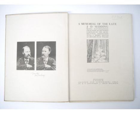 John Dando Sedding: 'A Memorial of the Late J.D. Sedding, Being Illustrations of his Works compiled by the Architectural Asso