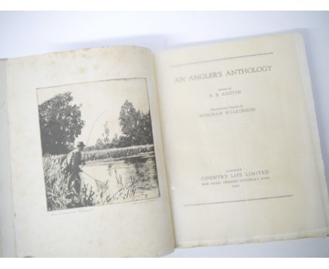 Norman Wilkinson (illustrated); A.B. Austin: 'An Angler's Anthology', London, Country Life, 1930, limited edition deluxe, pre