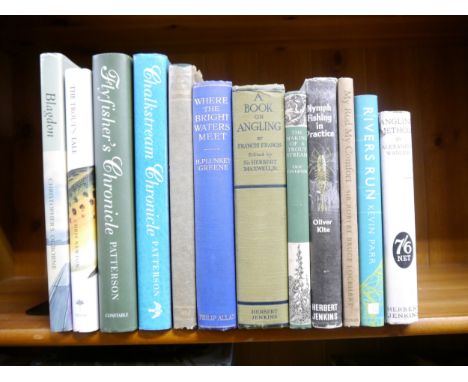 Twelve assorted fishing titles, including Harry Plunket Greene: 'Where the Bright Waters Meet', London, Philip Allan, 1924, 1