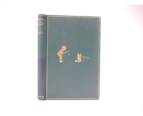 A.A. Milne: 'Winnie-The-Pooh', illustrated E.H. Shepard, London, Methuen, 1926, 1st edition, full page and in text black &amp