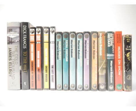 Crime fiction, 16 titles, all first edition, first impression, all original cloth, all in dust wrappers, comprising D.M. Devi