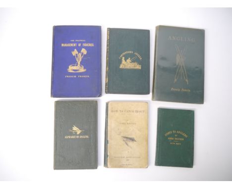 Six C19th fishing books, comprising William Carpenter: 'The Angler's Assistant: comprising practical directions for bottom-fi