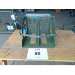 New Unissued Aluminium Double Jerry Can Mount c/w Straps
